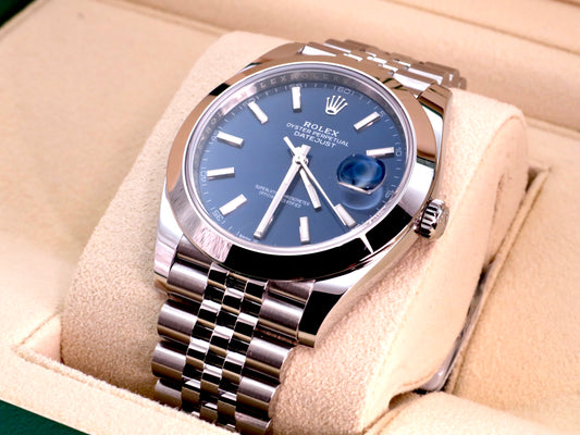 2024 Rolex Datejust 41 Ref. 126300 - Blue Dial, Smooth Bezel, Jubilee Bracelet image 0