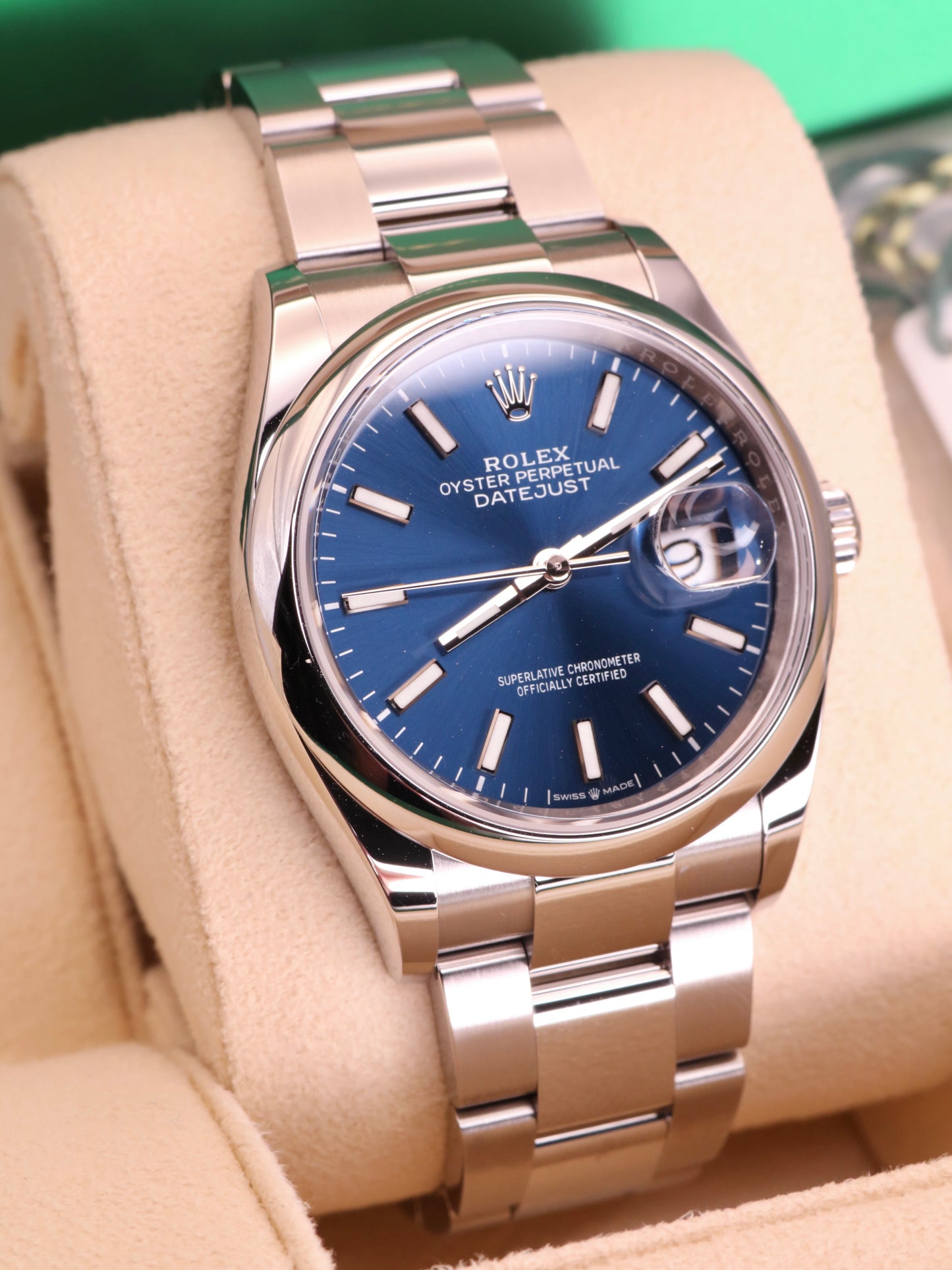 2024 Rolex Datejust 36 Ref. 126200 - Blue Dial, Smooth Bezel, oyster image 2