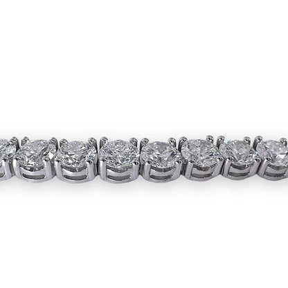 8 in Platinum Lab Diamond Type IIA Tennis Bracelet 22.42CT 50PTS Each