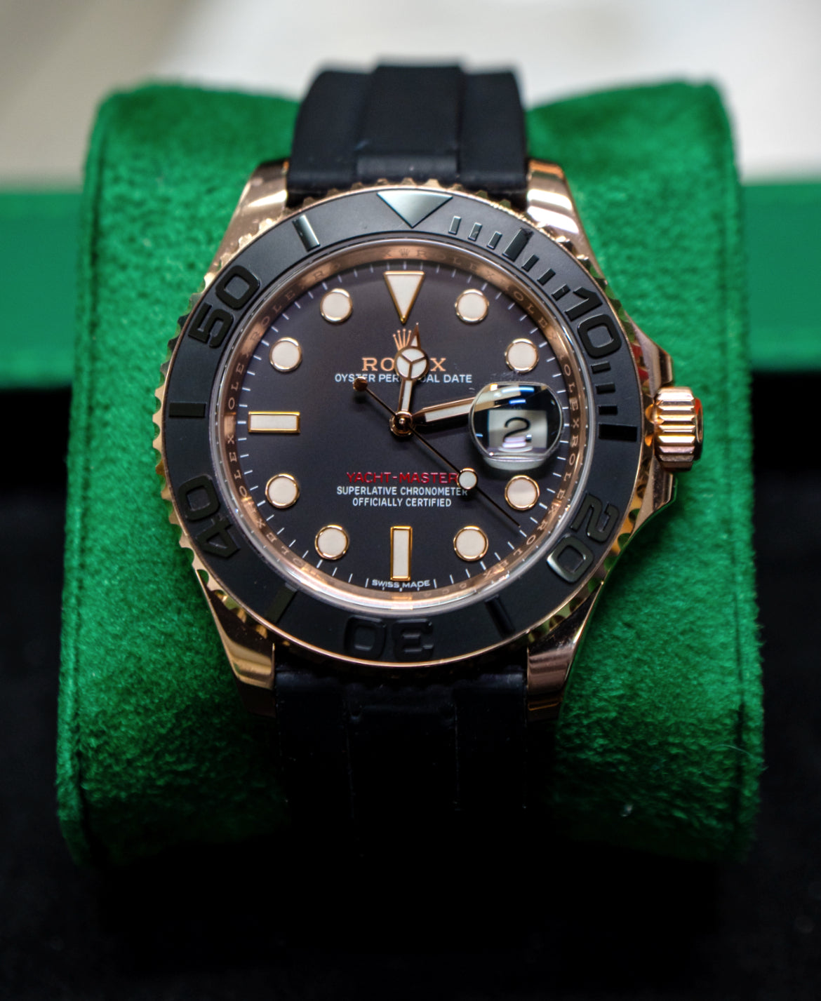 2019 Rolex Yacht-Master 40 Ref. 116655 - Everose Gold, Black Dial image 2