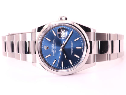 2024 Rolex Datejust 36 Ref. 126200 - Blue Dial, Smooth Bezel, oyster image 4