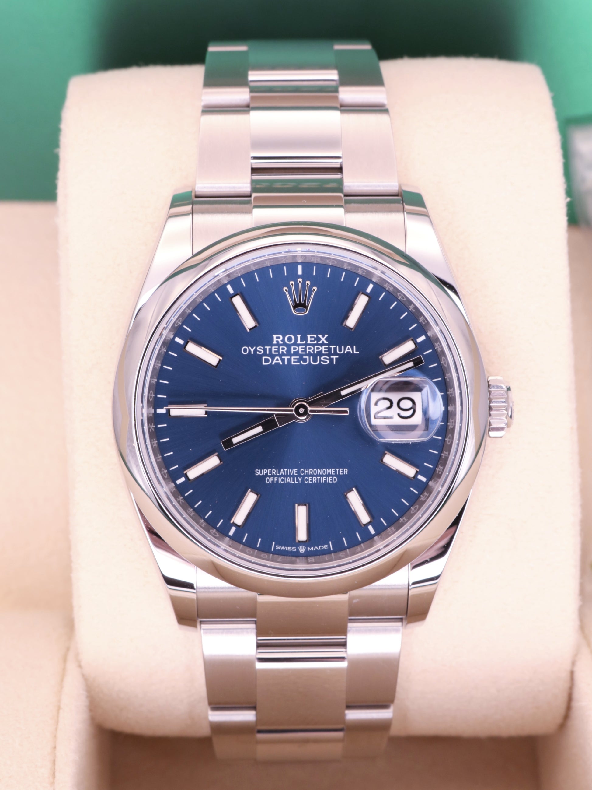 2024 Rolex Datejust 36 Ref. 126200 - Blue Dial, Smooth Bezel, oyster image 0