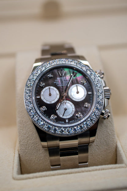 Rolex Daytona Black Mother Of Pearl Ref.126579RBR - White Gold