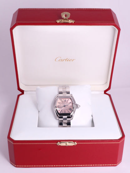 2010s Cartier Roadster Small Model W62017V3 - Pink Dial, Stainless Steel image 10