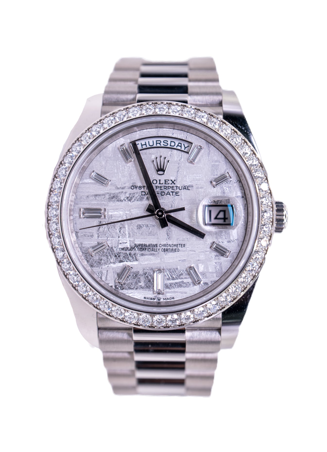 Rolex Day-Date 40 Ref. 228349RBR - White Gold, Meteorite Diamond Dial image 0